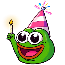 pepe birtyhday Discord emoji — free static PNG download