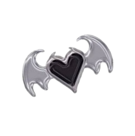 goth heartwings Discord emoji — free static PNG download