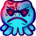 angry octopus Discord emoji — free static PNG download