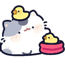 ducky kitten Discord emoji — free static PNG download