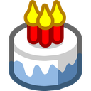 Cake Discord emoji — free static PNG download