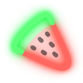 neon watermelon v2 Discord emoji — free static PNG download