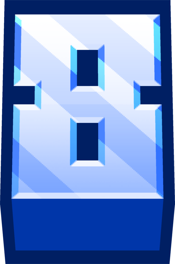 minecraft blue 8 Discord emoji — free static PNG download