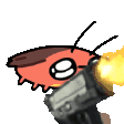 gun kawaii roach Discord emoji — free animated GIF download