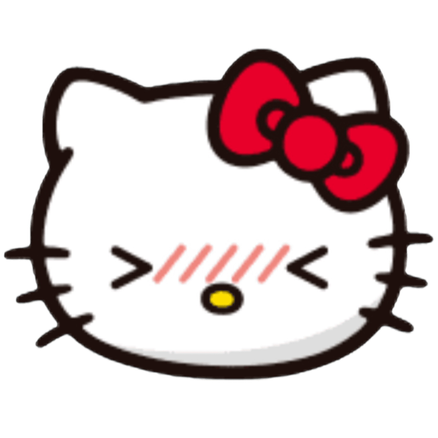 hellokitty blush Discord emoji — free static PNG download