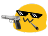 thug life blob Discord emoji — free static PNG download