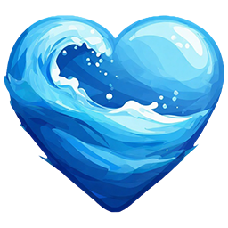 heart blue water7 Discord emoji — free static PNG download