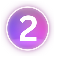 neon number 2 Discord emoji — free static PNG download