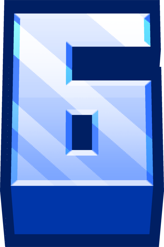 minecraft blue 6 Discord emoji — free static PNG download
