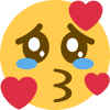 cry kisses Discord emoji — free static PNG download
