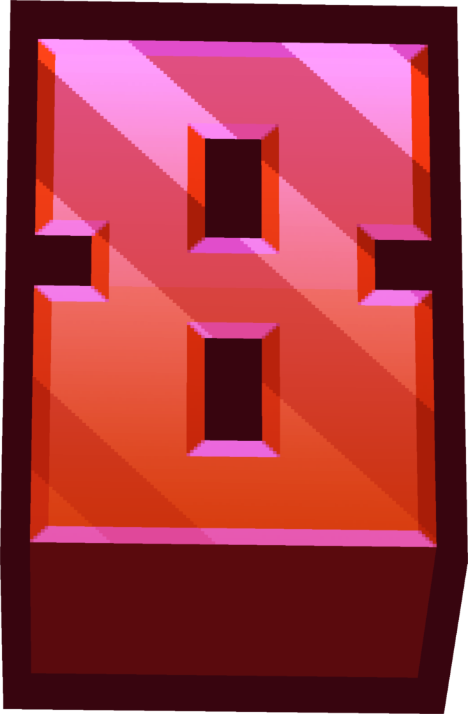 minecraft red 8 Discord emoji — free static PNG download