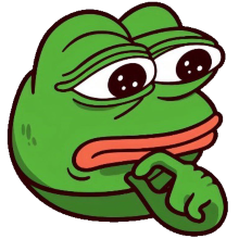 pepe think ponder Discord emoji — free static PNG download