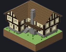 minecraft house Discord emoji — free static PNG download