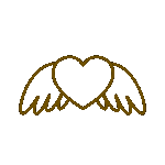 brown angel heart Discord emoji — free animated GIF download