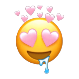 hornyemojiwithpinkhearteyes Discord emoji — free static PNG download