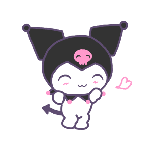 kuromi heart Discord emoji — free animated GIF download