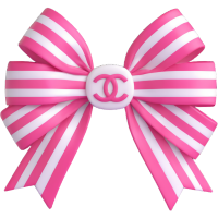 pinkwhitechanelbow Discord emoji — free static PNG download