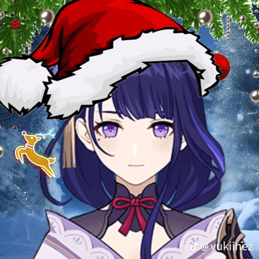 raiden christmas Discord emoji — free static PNG download