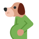 pregnant dog Discord emoji — free static PNG download
