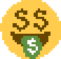 b money mouth Discord emoji — free static PNG download
