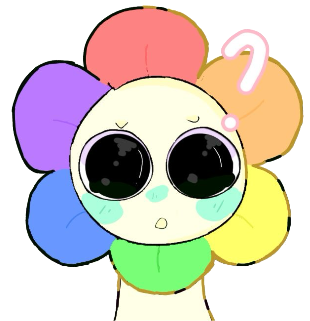 confused dandy Discord emoji — free static PNG download