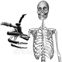 skull point Discord emoji — free static PNG download