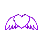 purple angel heart Discord emoji — free animated GIF download