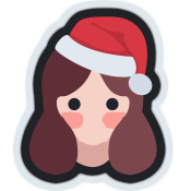 Cubus Santa Hat Discord emoji — free static PNG download
