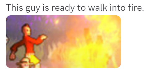 ready to walk into fire Discord emoji — free static PNG download