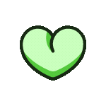 light green heart Discord emoji — free animated GIF download