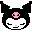 kuromi smirk Discord emoji — free static PNG download