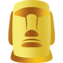 moyai gold Discord emoji — free static PNG download