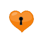 orangeheartlock Discord emoji — free animated GIF download