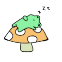 sleepy froggy Discord emoji — free static PNG download