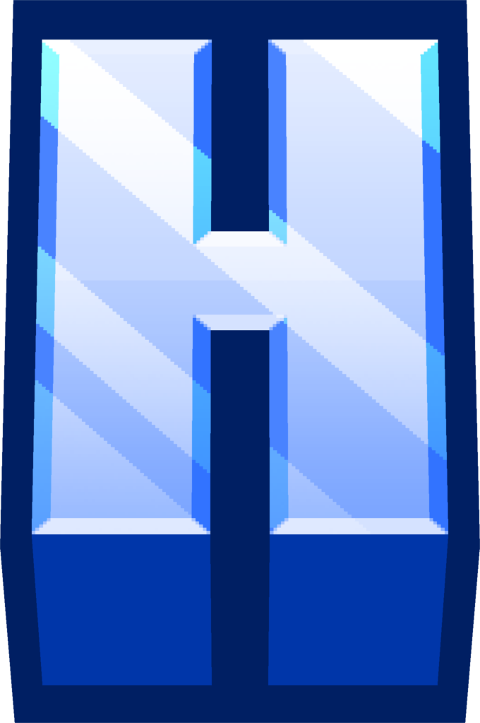 minecraft blue h Discord emoji — free static PNG download