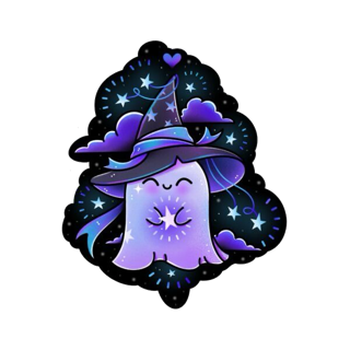 purple ghost Discord emoji — free static PNG download