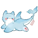 shark kitten Discord emoji — free static PNG download