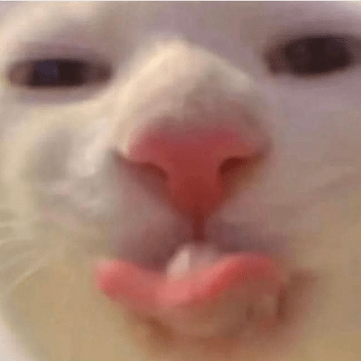 cat licking Discord emoji — free static PNG download