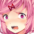 natsuki huh Discord emoji — free static PNG download