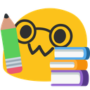 blobstudent Discord emoji — free static PNG download