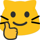 meowthumbsup Discord emoji — free static PNG download