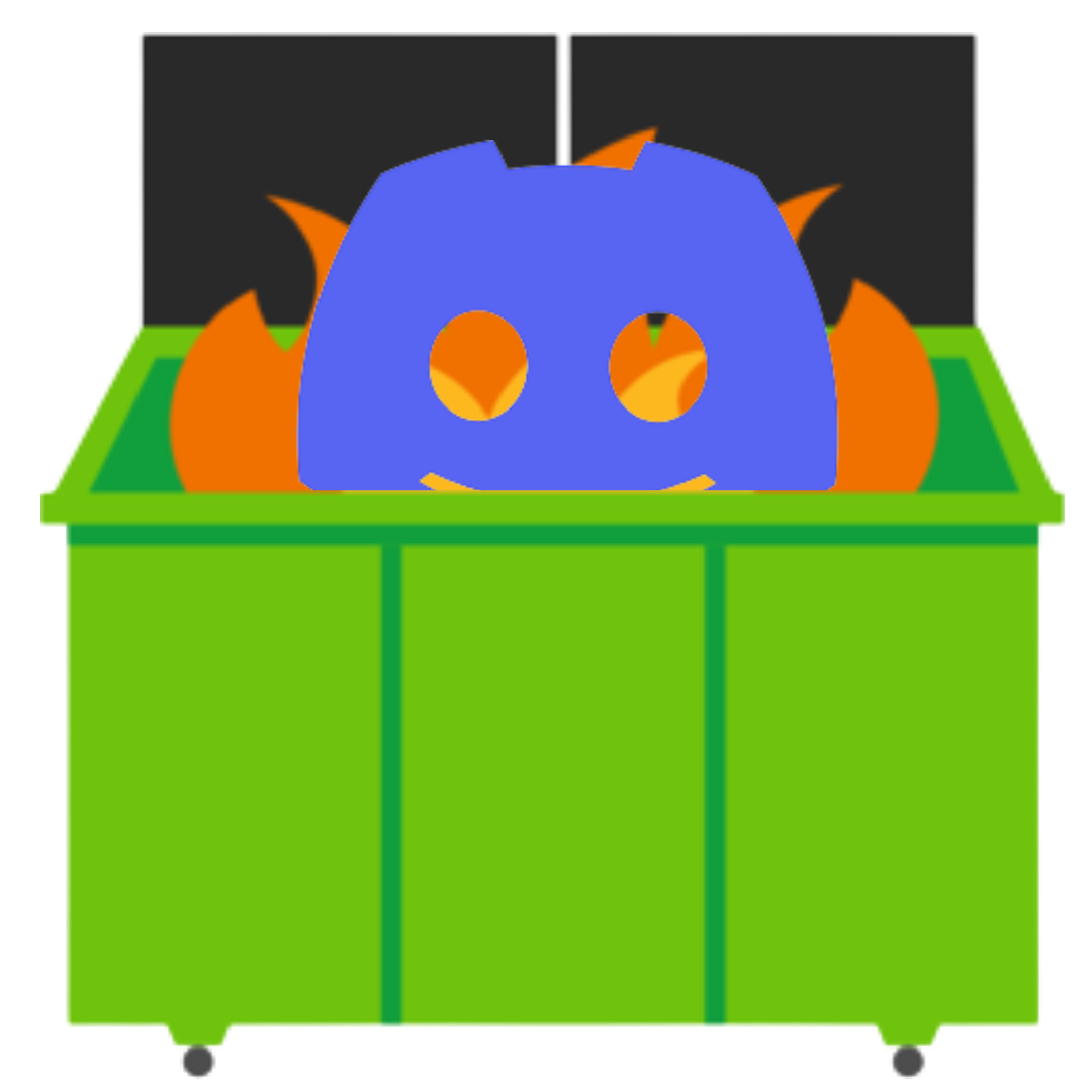 discord in the bin Discord emoji - free download