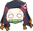 sadnezuko Discord emoji — free static PNG download
