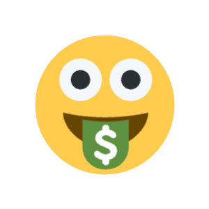 suprised money Discord emoji — free static PNG download