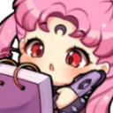 chibiusa studying Discord emoji — free static PNG download