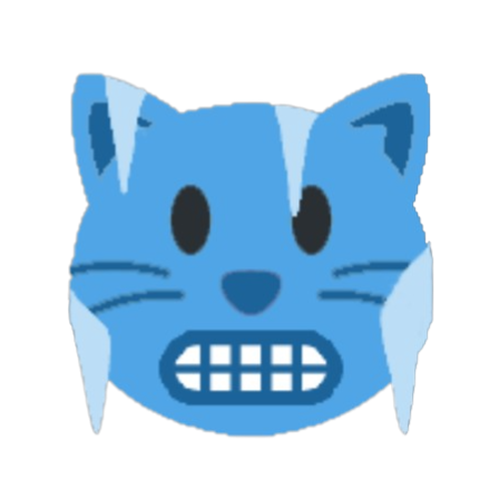 cold cat Discord emoji — free static PNG download