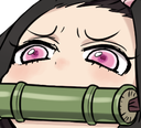 nezukomuzzled Discord emoji — free static PNG download