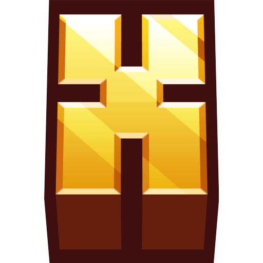 minecraft gold x Discord emoji — free static PNG download