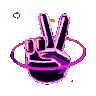 pinkpeacesign Discord emoji — free animated GIF download