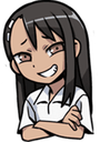 nagatoro smirk Discord emoji — free static PNG download
